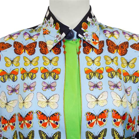 versace butterfly print|Versace butterfly top.